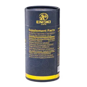 Enoki Cafe Mushroom Coffee - Jar Left