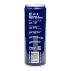 Odyssey Mushroom Focus + Energy Elixir - Sparkling Blackberry Lemonade (4 Pack) - Can Side