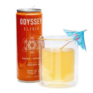 Odyssey Mushroom Focus + Energy Elixir - Sparkling Orange (4 Pack) - Combo