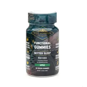 Royal Mushroom Better Sleep Reishi Gummies - Apple - Bottle Front