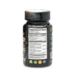 Royal Mushroom Brain Health Mushroom Mix Gummies Pineapple - Bottle Back