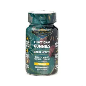 Royal Mushroom Brain Health Mushroom Mix Gummies Pineapple - Bottle Front