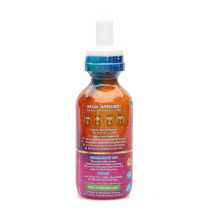 Royal Mushroom Fly-Agaric (Amanita Muscaria) Mushroom Oil Tincture - Bottle Side