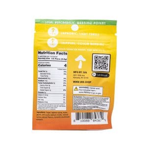 Urb Amanita Mushroom Gummies -Mango Mania - Bag Back