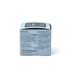 Hemplucid Herbs & Mushrooms Stress Stacks CBD Capsules (450 mg Total CBD + 45 mg Total Delta-9-THC) - Box Side