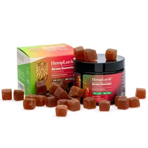 Hemplucid Stress Mushroom Gummies – Watermelon (750 mg Total CBD + 75 mg Total Delta 9 THC) - combo