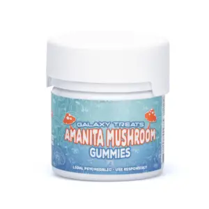 Galaxy Treats Amanita Mushroom Gummies - Mango - Bottle Front
