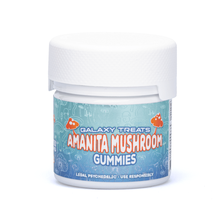 Galaxy Treats Amanita Mushroom Gummies - Mango - Bottle Front