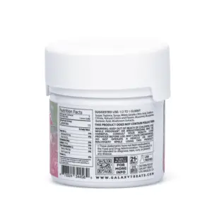 Galaxy Treats Amanita Mushroom Gummies - Watermelon - Bottle Back