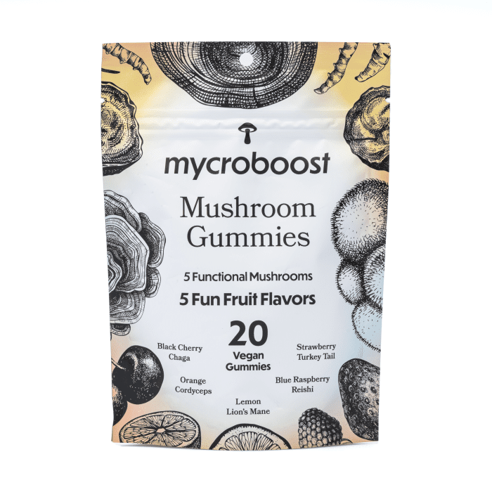Mycroboost Mushroom Gummies - Bag Front