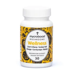 Mycroboost Wellness Softgel Supplement - Bottle Front