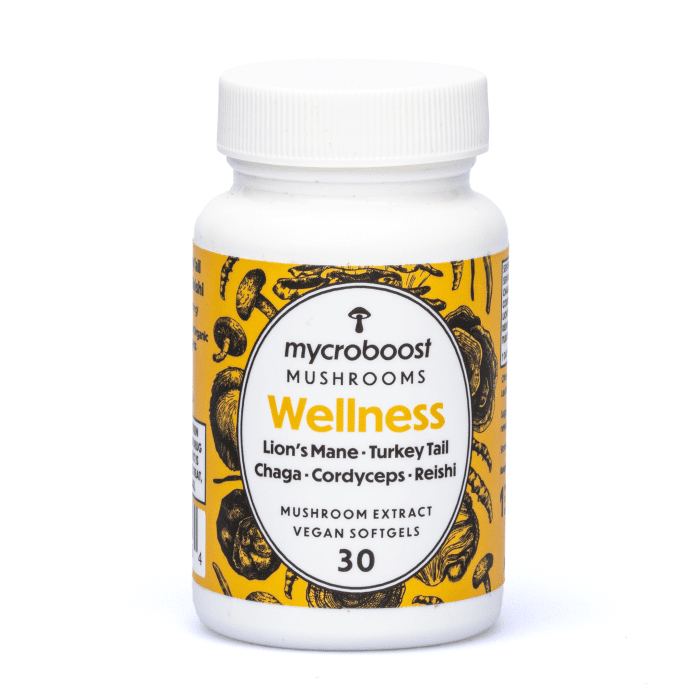 Mycroboost Wellness Softgel Supplement - Bottle Front