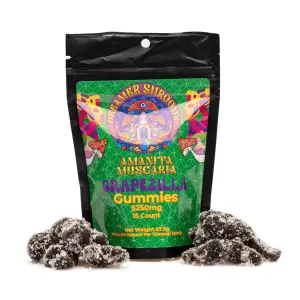 Dreamer Shrooms Amanita Muscaria Mushroom Gummies - Grapezilla (15 Count) - Combo