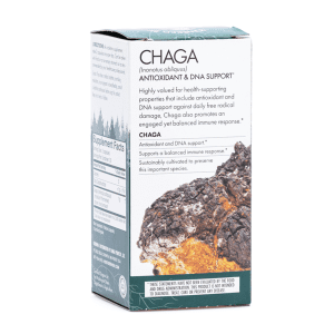 Host Defense Mushrooms Chaga Capsules (60 ct) - Box Back