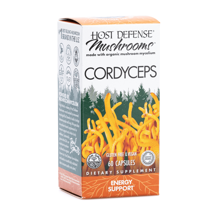 Host Defense Mushrooms Cordyceps Capsules (60 ct) - Box Front