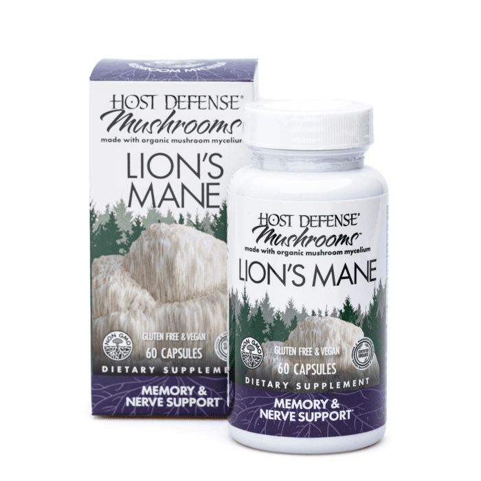 Host Defense Mushrooms Lion's Mane Capsules (60 ct) - Combo