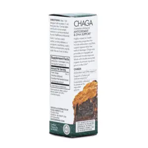 Host Defense Mushrooms Chaga Extract (1 oz) - Box Back