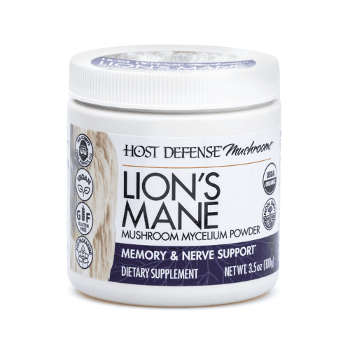 Host Defense Mushrooms Lion's Mane Powder (100 g) - Jar Front