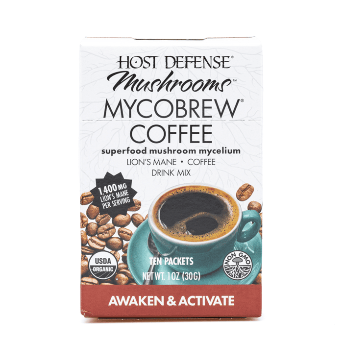 Host Defense Mushrooms MycoBrew Coffee (10 pk) - Box Front