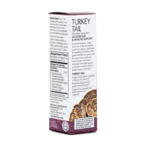 Host Defense Mushrooms Turkey Tail Extract (1 oz) - Box Back