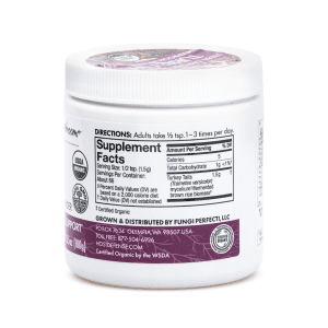 Host Defense Mushrooms Turkey Tail Powder (100 g) - Jar Back