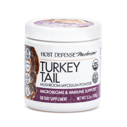 Host Defense Mushrooms Turkey Tail Powder (100 g) - Jar Front