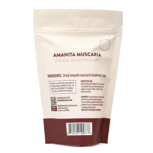 Cheef Botanicals Amanita Muscaria Dried Mushrooms (28 grams) - Bag Back