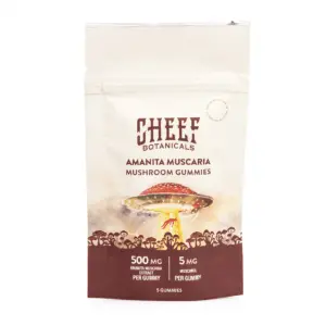 Cheef Botanicals Amanita Muscaria Mushroom Gummies (5 Count) - Bag Front