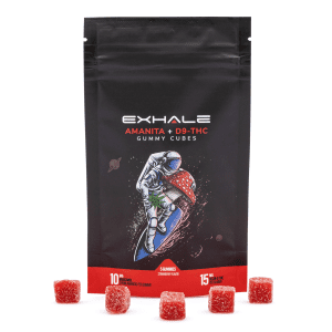 Exhale Amanita Muscaria Mushroom Gummies + Delta 9 - Strawberry (5 Count) - Combo