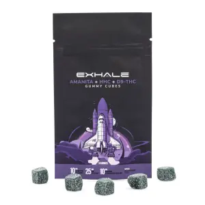 Exhale Amanita Muscaria Mushroom + HHC + Delta 9 THC Gummies (5 Count) - Combo