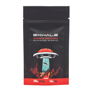 Exhale Amanita Muscaria Mushroom Gummies (5 Count) - Bag Front