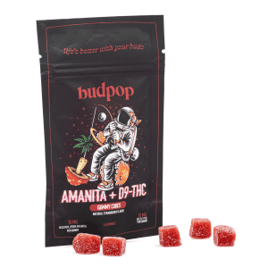 Budpop Amanita Muscaria Mushroom + Delta 9 Gummies (5 Count) - Combo