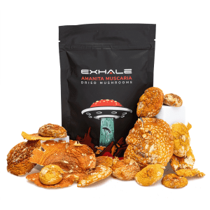 Exhale Amanita Muscaria Dried Mushrooms (28 grams) - Combo