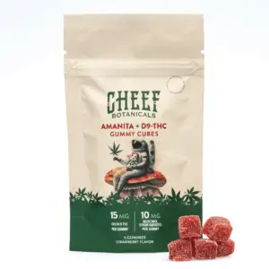 Cheef Botanicals Amanita Muscaria Mushroom + Delta 9 Gummy Cubes (5 Count) - Combo