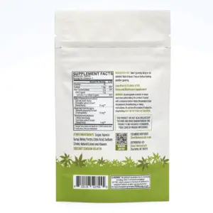 Cheef Botanicals Amanita Muscaria Mushroom + Delta 9 + THCP Gummy Cubes (5 Count) - Bag Back