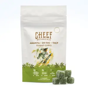 Cheef Botanicals Amanita Muscaria Mushroom + Delta 9 + THCP Gummy Cubes (5 Count) - Combo