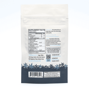 Cheef Botanicals Amanita Muscaria Mushroom + HHC + Delta 9 Gummies Cubes (5 Count) - bag back