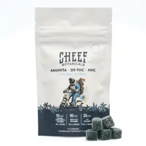 Cheef Botanicals Amanita Muscaria Mushroom + HHC + Delta 9 Gummies Cubes (5 Count) - combo