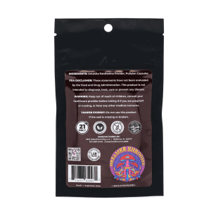 Dreamer Shrooms Amanita Pantherina Mushroom Capsules (15 Count) - Bag Back