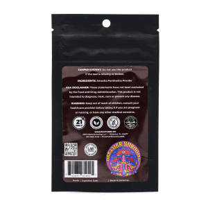 Dreamer Shrooms Amanita Pantherina Mushroom Powder (7 grams) - Bag Back
