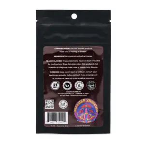 Dreamer Shrooms Amanita Pantherina Mushroom Powder (7 grams) - Bag Back